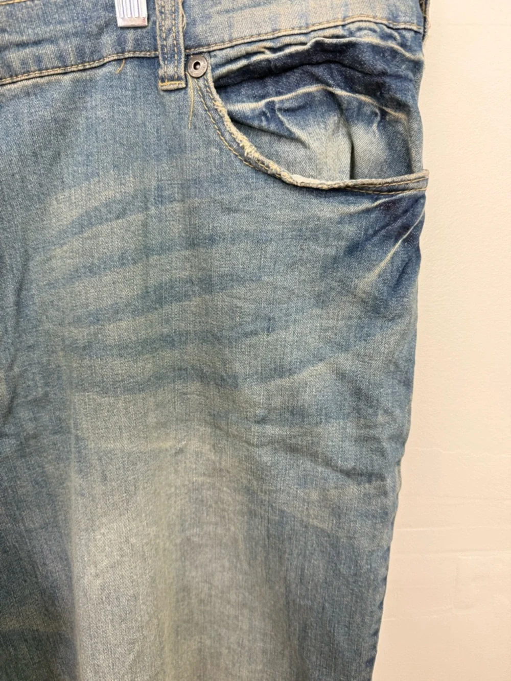 True Nation Men's Blue Washed Denim Jeans U12